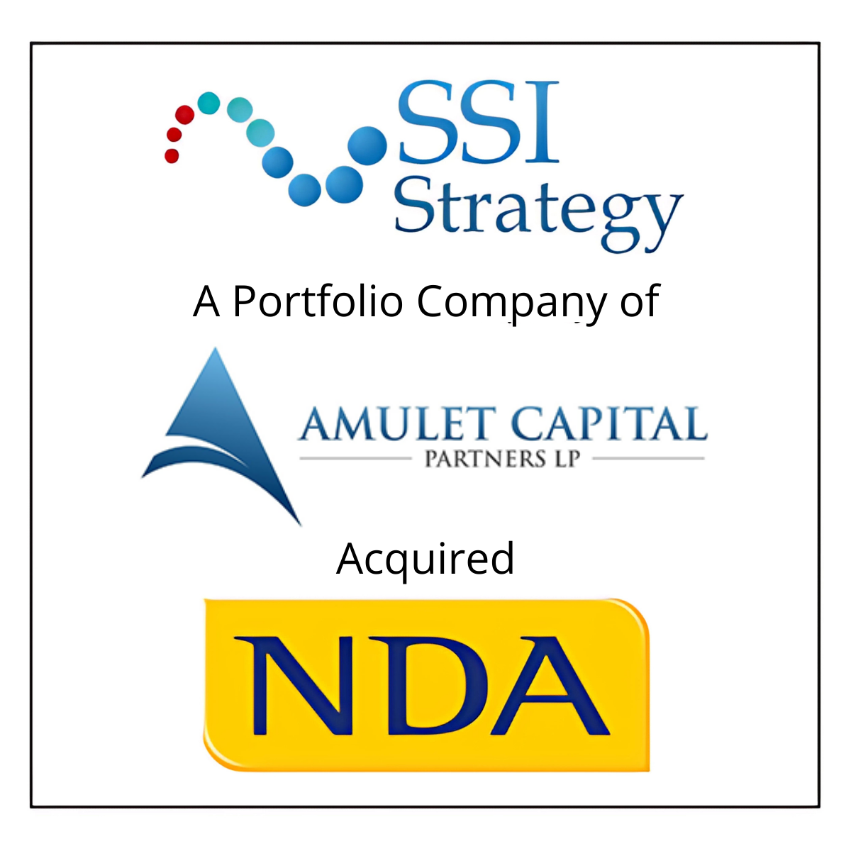 SSI Strategy, a Portfolio Company of Amulet Capital Partners, Acquired NDA Group AB to Bolster Regulatory Affairs Consulting Capabilities and Expand Into the EU